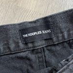 The Kooples The Koople Women Ripped Black Denim Shorts Size 30 High Waist With Belt Photo 6