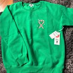 Wildfox  Green Crewneck Sweater with Candy Cane Design Photo 0