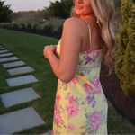 WAYF Floral Yellow midi Dress NEW Photo 2