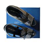 Sergio Rossi Atlantiques Platform Sandals Ankle Strap Block Weaved Brown EU 39 Photo 5