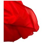 New Cremieux Dress Womens 4 Midi Smocked Back Ruffle Shoulder Summer Red Coastal Photo 7