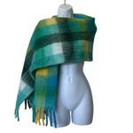 Talbots  Symphony Plaid Blanket Scarf 15” X 70” Photo 1