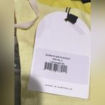 Revolve Rumer Quinn Linen Playsuit Lemonade Halter Square Neck Romper XS NWT Yellow Photo 2