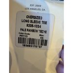 Citizens of Humanity  Shirt Women XS White Blue Tie Dye‎ Oversize Long Sleeve Tee Photo 9