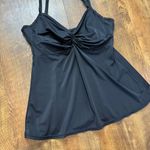 MiracleSuit Dreamsuit by Black Knotted Twist Drape Tankini Swim Top Sz 12 Photo 4