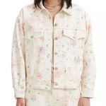 Levi's Levi’s Floral Print Trucker Jacket in Doodle Combo Sz XL NWT Photo 0