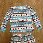 Aldi Christmas Pajamas Womens Large Fair Isle Blue Limited Edition 2024 Size M Photo 6