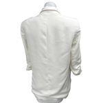 ZARA  Women's White Long Sleeve Peak Lapel Open Blazer Suit Coat Jacket Size S Photo 1
