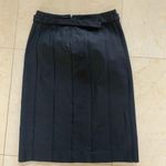 Burberry Eracle Sz 38 Pleated Skirt with Belt-Like Photo 0