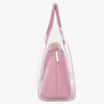 STAUD 💕💕 Mini Shirley Tote Bag ~ Clear Pink NWT Photo 11