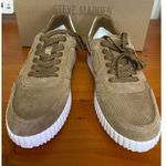 Steve Madden Shereen Women's Cheastnut Suede leather sneaker size 10 $99 MSRP Photo 3