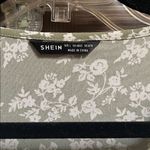 SheIn  Olive Floral Top size Large Photo 1