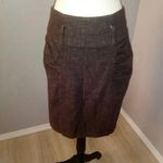 My Michelle  Brown Pleated office Pencil Skirt Photo 2