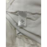 Dana Buchman L White Layered Mesh Stripe Top Sheer Blouse Long Sleeve Stretch Photo 8