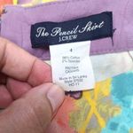 J.Crew  Skirt Women's Size 4 The Yellow Pencil Multicolor Zip Closure Photo 4