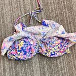 Victoria's Secret Victoria’s Secret Bikini Top Strapless Bandeau Swimsuit Swim Ruffle L Large Photo 2