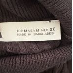 ZARA  Ribbed Knit Turtleneck Sweater Black Fitted Long Sleeve Women's Medium Photo 3