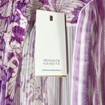 Hemant and Nandita  Multi-Print Sequin Wrap Midi Dress Size Large Photo 7