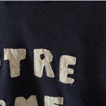 Notre Dame patchwork quilted embroidered hoodie Blue Size M Photo 4