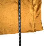 ASTR NWOT  The Label Pleated Bustier Sleeveless Midi Dress MEDIUM in Gold Photo 8