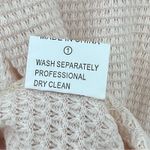 Faux wrap blouse M waffle knit patchwork side tie boho long sleeve cottage NEW Size M Photo 7