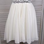 Deb Shops DEB Strapless White Sequined Mini Semi Formal/Prom/Wedding Dress Ivory-7 Photo 2