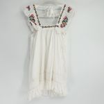 Urban Outfitters  Womens Boho Festival Floral Embroidered‎ Ruffle Dress Size S Photo 11