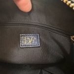 Diane Von Furstenberg  DVF Milo leather cross-body bag navy w/gold accents Photo 6