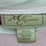 Vintage Women's M&C Sportswear Pink Snowflake Winter Christmas Sweatshirt Size M Size M Photo 2