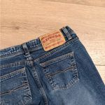 EXPRESS  Y2K / Vintage Dark Blue Low Slung Fit Flare Jeans Photo 3