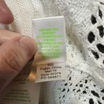 Lilly Pulitzer Tank Top Women's S White Crochet Chevron Tassel Fringe Beach Photo 8