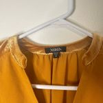 XOXO Blouse Women Flowy Mustard Long Sleeve‎ Size M  Brand Photo 2