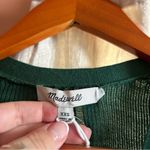 Madewell  Merino Wool Silk‎ Cardigan Sweater Buttons V-Neck Green NWT $118 XXS Photo 4