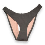 J.Crew  Textured Curved-Waist Cheeky Bikini Swim Bottom in Olive Green Sz M NEW‎ Photo 0