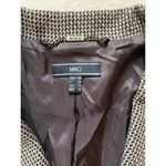 Mango MNG by‎  Brown Plaid Two Button Blazer Women Sz 6 Photo 1