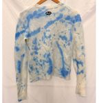 Ragdoll  LA 100% Cashmere Blue Tie-Dyed Sweater XS Fall‎ Winter Cozy Lounge Photo 1