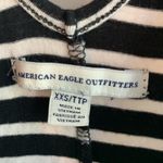 American Eagle  Black & White Striped Short Sleeve Tee Dress Photo 3