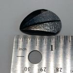 Vintage Costume Earrings Black Metallic Statement Triangle 80s 90s Contemporary Photo 4