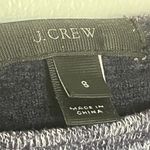 J.Crew  Navy Blue Color-block Wool Blend Long Sleeve Crop Short Top Sweater Small Photo 5