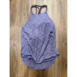 Lululemon  Purple Heathered Racerback Tank Top Built-in Bra Athleisure Size 4 Photo 1