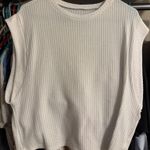 White knit sweater top Size XL Photo 0