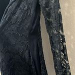 Diane Von Furstenberg  Zarita Navy Silk Lace Floral Dress, Size 12 Photo 14