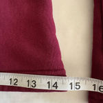 Women's Les Tien Bella Bell Bottom STRUCTURED FLEECE Sweatpants burgundy XS Red Photo 15