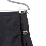 Brandy Melville  Dana Buckle Pleated Skirt Black One Size Photo 3