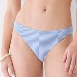 J.Crew Light Blue White Striped Hipster Bikini Swim Bottom XXL Photo 0