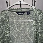 Lands' End  Women's Floral Print Cardigan with Pockets Size Medium Photo 1