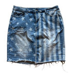 Judy Blue  denim skirt 3XL American flag stars‎ Photo 0