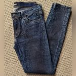 Hudson Jeans Hudson Nico Super Skinny Midrise Jeans Coated Snake Skin Printed Photo 2