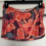 Miu Miu MIAOU  set , mini tee and Elektra skirt color neon peach  floral Photo 2