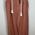 Veronica Beard NWT Karter Paperbag Linen Blend Casual Crop Pants Size 10 Photo 1
